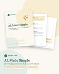 AI, Made Simple guide by Kitchen Table Guides: cover and inside pages