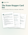 Scam-Stopper Card Set (Printable)
